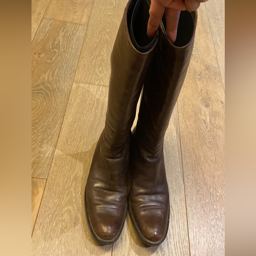 Leather Knee High Boots